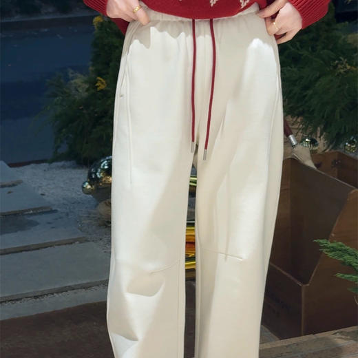 【特价不退换】【预售7天|加绒】良木礼抽绳弯刀裤（1304） 商品图4