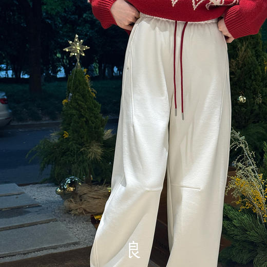 【特价不退换】【预售7天|加绒】良木礼抽绳弯刀裤（1304） 商品图1