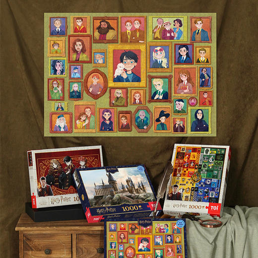 TOI图益-哈利波特系列 1000片霍格沃茨城堡、照片墙系列、夜晚的霍格沃茨城堡（夜光） 商品图1