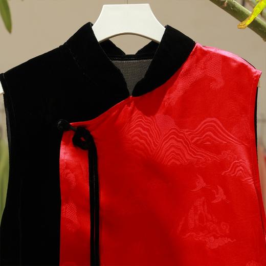 【抖音专属】立领马甲(24804977-绀蝶) 商品图1