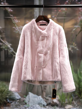 盛唐婧 | 水貂毛流苏扣皮草外套