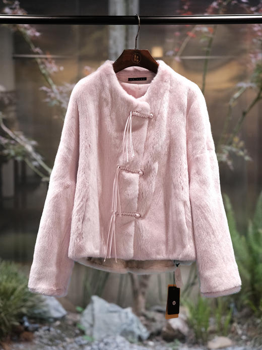 盛唐婧 | 水貂毛流苏扣皮草外套 商品图0