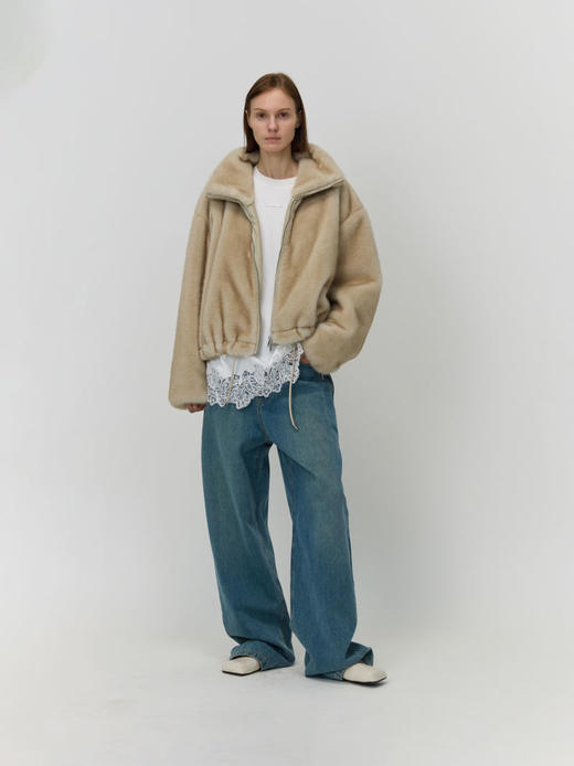 毛毛拉链外套 商品图1