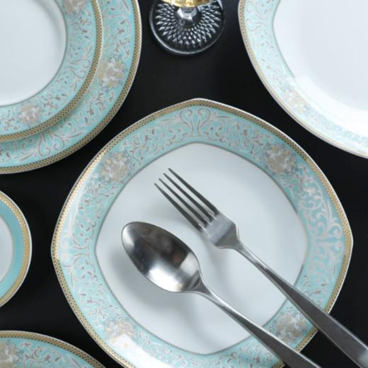 品物攸宜蓝色多瑙河10人52头骨瓷餐具 商品图3