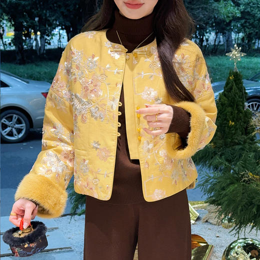 【特价不退换】【预售7天】良木礼水貂外套（1788） 商品图0