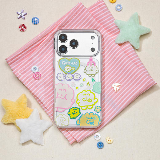 【暖暖小屋】幸运Boocha POPCASE手机壳 MagSafe Popcase磁吸款 灵感家 透明 拼贴 iPhone17/16/15/14/13 商品图1