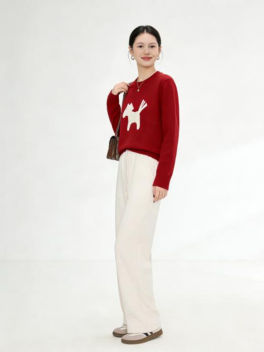 臣禾	【鸿运毛衫】马年限定 100%绵羊毛 本命年新年氛围感针织衫	JZ254090196 商品图8