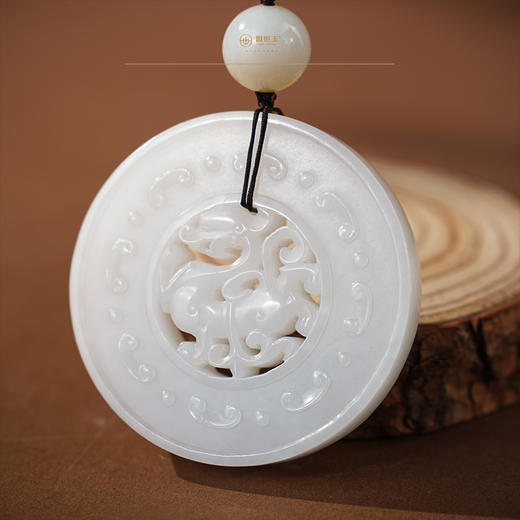 「年礼优选」【震麟】羊脂玉龙璧（一口价特惠款） 商品图1