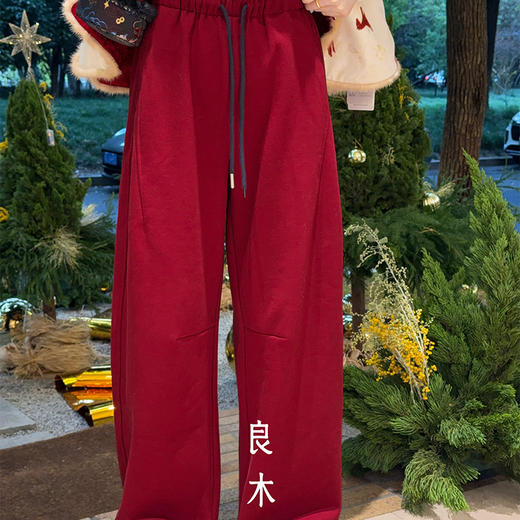 【特价不退换】【预售7天|加绒】良木礼抽绳弯刀裤（1304） 商品图2