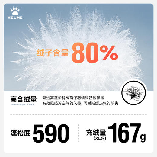 卡尔美新款男式羽绒服 商品图4