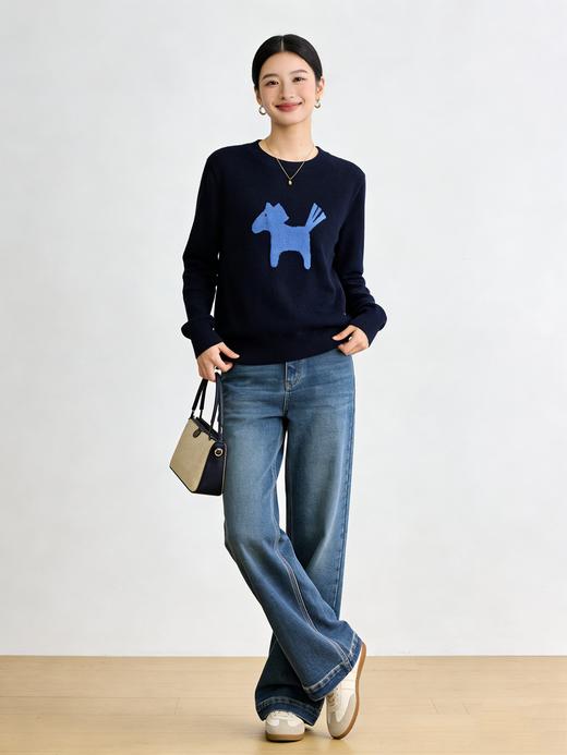 臣禾	【鸿运毛衫】马年限定 100%绵羊毛 本命年新年氛围感针织衫	JZ254090196 商品图6