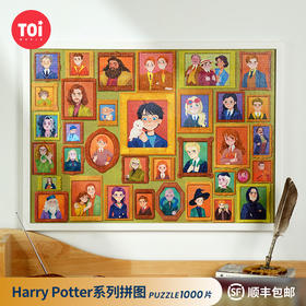 TOI图益-哈利波特系列 1000片霍格沃茨城堡、照片墙系列、夜晚的霍格沃茨城堡（夜光）