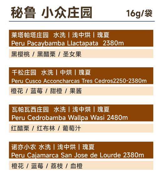 16g小袋豆｜试喝手冲咖啡豆 多风味 商品图4