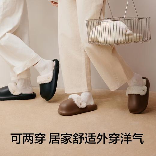 品牌【新品上新】有棵树防水棉拖鞋秋冬居家室内外穿情侣保暖豚豚拖-J6003 商品图3