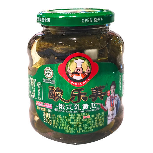 酸乐美俄式乳黄瓜330g 商品图5