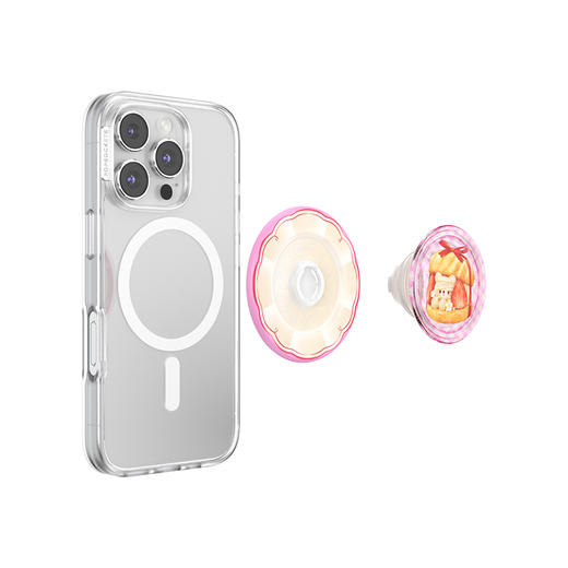 【暖暖小屋】奶油泡芙塔·MagSafe圆啪嗒 MAGSAFE磁吸手机气囊支架 Round圆啪嗒系列 粉色 灵感家 商品图3