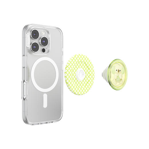 【暖暖小屋】蜜瓜树袋熊·MagSafe圆啪嗒 MAGSAFE磁吸手机气囊支架 Round圆啪嗒系列 绿色 灵感家 商品图3