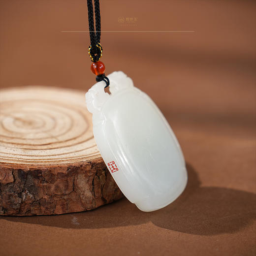 「年礼优选」【绿卿】羊脂玉竹牌（一口价特惠款） 商品图4