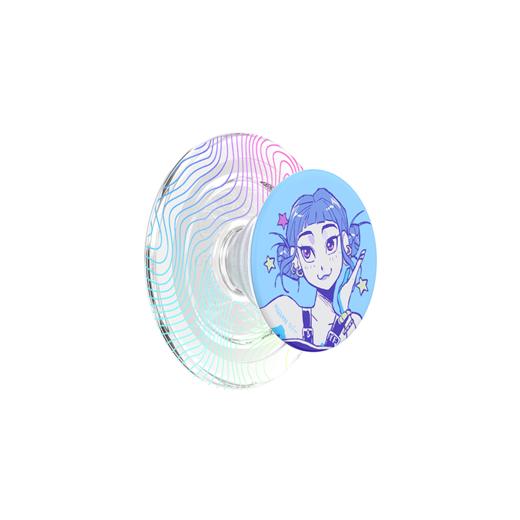 【K-pop:猎魔女团】猎魅·佐依·MagSafe圆啪嗒 泡泡骚 x K-pop: 猎魔女团 MAGSAFE磁吸手机气囊支架 Round圆啪嗒系列 蓝色 商品图0