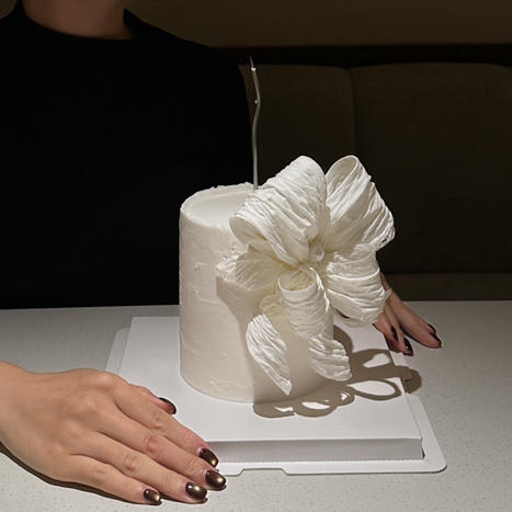 0866 “白栀”  蛋糕 （奶油霜抹面） 商品图4