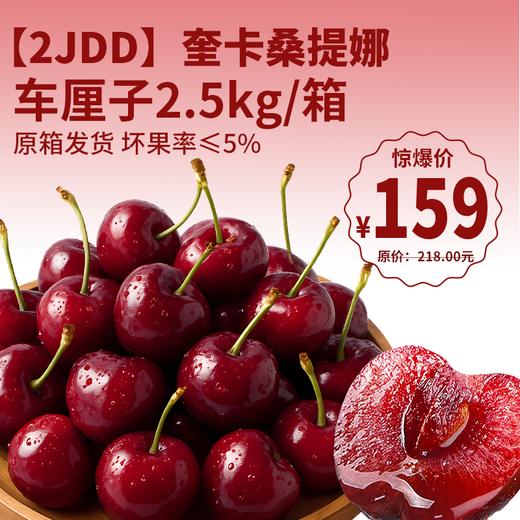 【鲜货】约5斤装2JDD奎卡 桑提娜车厘子 饱满多汁 香甜爽口  新鲜到货 原箱发货 坏果率≤5% 商品图0