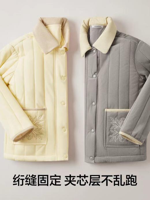 【泡芙家居服】有棵树夹棉睡衣女款三层加绒加厚抗静电2025秋冬家居服套装睡衣男 商品图3