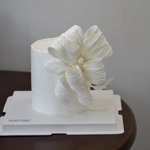 0866 “白栀”  蛋糕 （奶油霜抹面） 商品图0