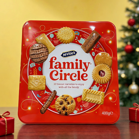 麦维他饼干欢聚礼盒400g /152952  伴手礼盒圣诞节零食小吃装多种口味