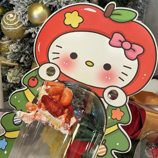 【圣诞限定】圣诞树kitty-草莓蛋糕（约4英寸） 商品图3