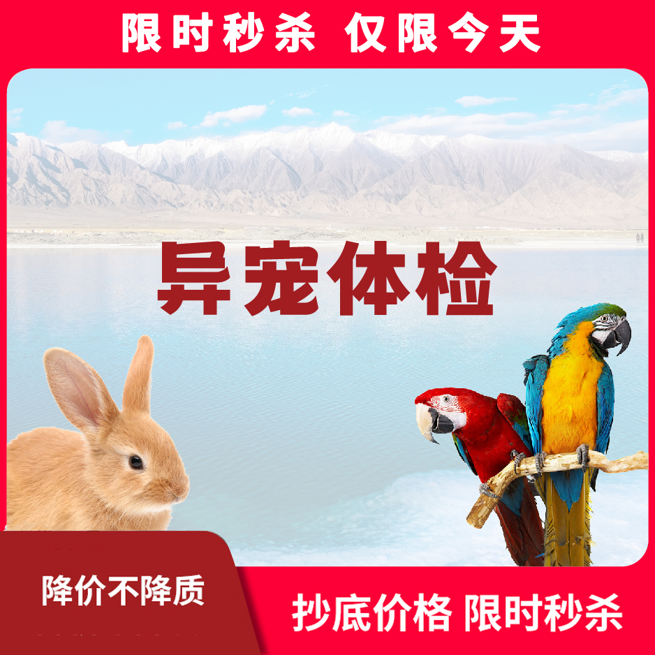 限时秒杀丨异宠体检（不限制品种）