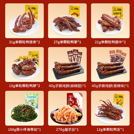 【暴富鸭】周黑鸭暴富鸭卤味礼盒683g！甜辣鸭掌鸭翅，暴富心愿，年轻人聚会必备网红零食！ 商品图4