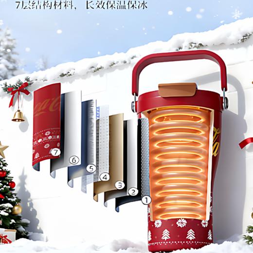 GERM可口可乐保温杯咖啡杯新款女生吸管水杯子生日新年礼物圣诞 商品图4