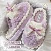 年货节！【法式甜心】4cm厚底蝴蝶结棉拖鞋女士月子冬季保暖防滑室内家居2024新款毛毛拖鞋冬天 商品缩略图0