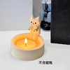 陶瓷款 可爱卡通猫咪桌面烛台 取暖喵创意摆件 家居装饰品 商品缩略图4
