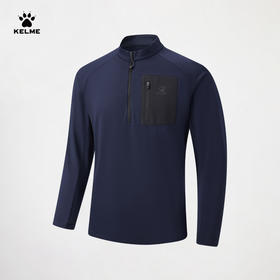 卡尔美男士半开襟长袖T恤6619TX1008