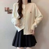 自营【超美针织衫】M12韩系小蘑菇刺绣花朵开衫毛衣-喜出 商品缩略图1