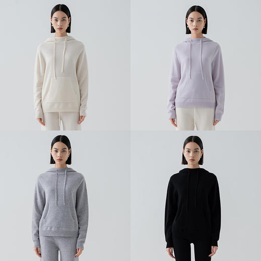 VogoPetite100%山羊绒减龄卫衣全成型帽衫BP132E1113 商品图9