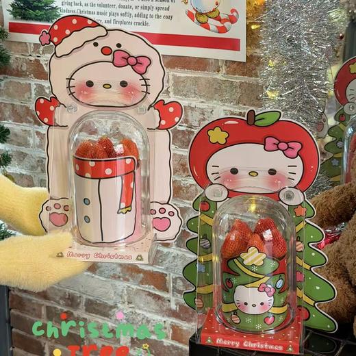 【圣诞限定】圣诞树kitty-草莓蛋糕（约4英寸） 商品图2