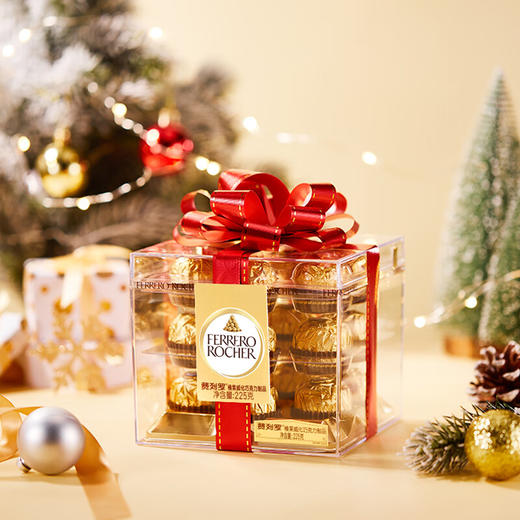 【经典之选】费列罗榛果威化巧克力18粒方形礼盒225g！金色经典，婚礼喜糖/商务送礼，体面不出错！ 商品图6