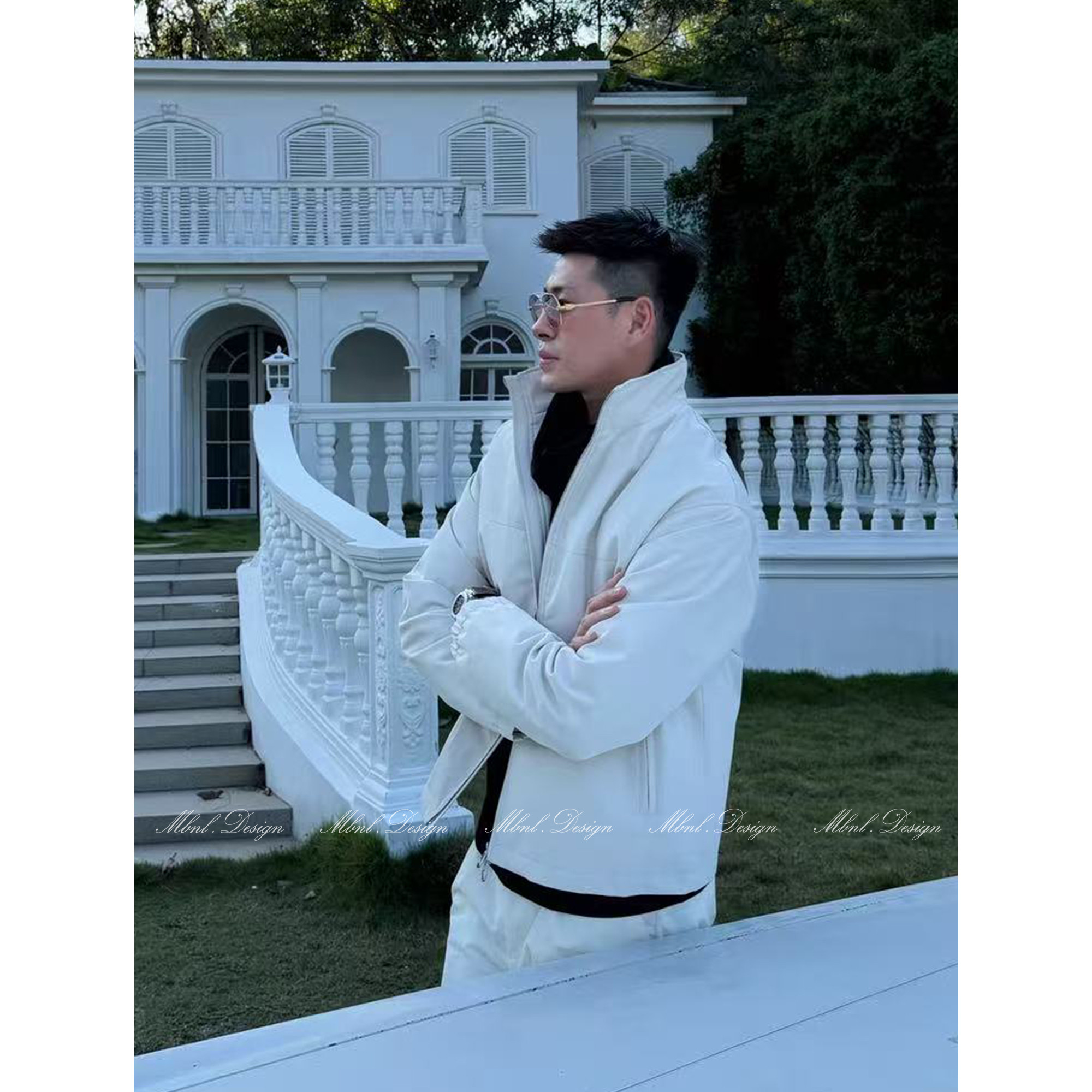 「L.P Keit」秦磊男装90白鹅绒飞行员立领羽绒服LL-WYR7019 N11商品图1