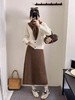 自营【超美针织衫】（赠送围巾）M10韩系咖色系单件开衫毛衣-喜出 商品缩略图4