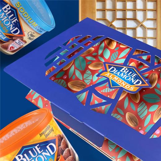 蓝钻石扁桃仁繁花似锦礼盒340克/050660 过节送礼 精致礼盒 商品图1