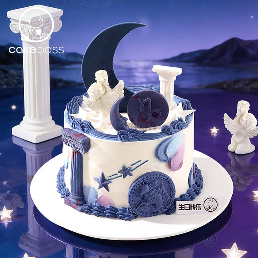 摩羯座“破晓星辰” 水果奶油蛋糕 商品图1