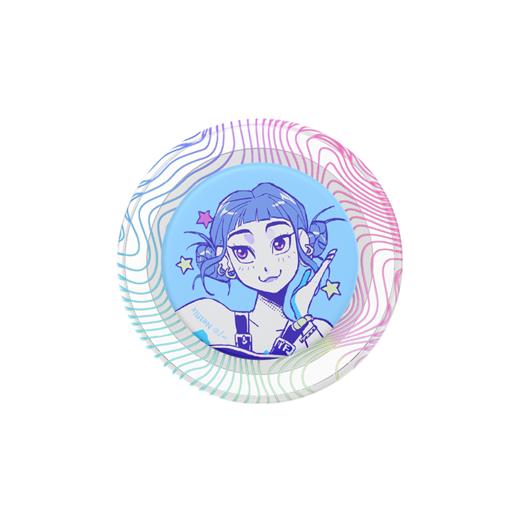 【K-pop:猎魔女团】猎魅·佐依·MagSafe圆啪嗒 泡泡骚 x K-pop: 猎魔女团 MAGSAFE磁吸手机气囊支架 Round圆啪嗒系列 蓝色 商品图2