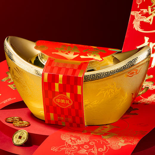 【金元宝来】华美招财进宝金元宝糕点678g！金元宝造型，喜庆吉祥，过年摆盘，招财进宝好彩头！ 商品图6