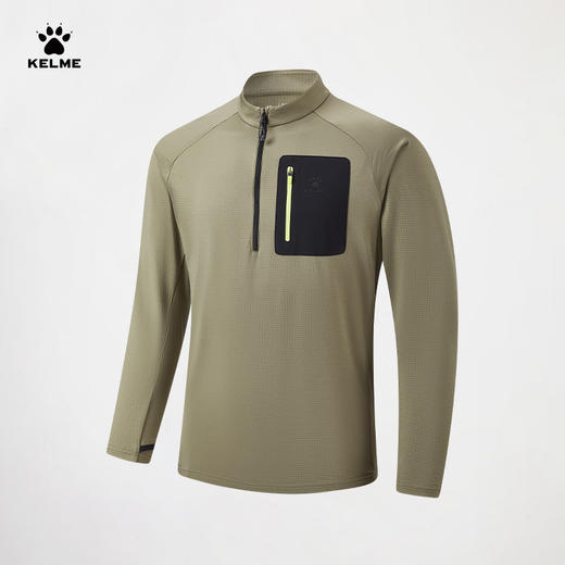 卡尔美男士半开襟长袖T恤6619TX1008 商品图2