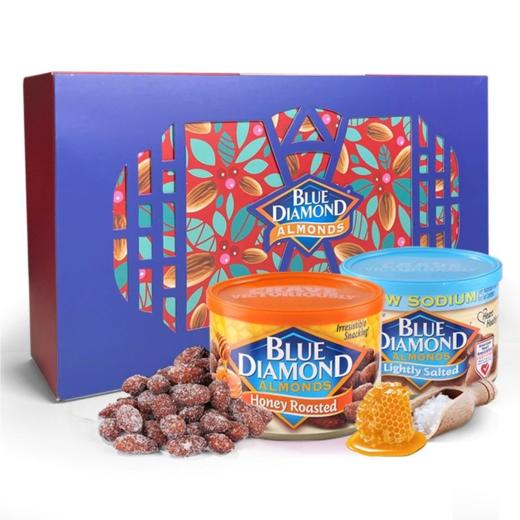 蓝钻石扁桃仁繁花似锦礼盒340克/050660 过节送礼 精致礼盒 商品图2