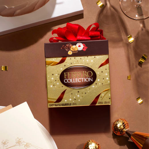 【臻品小巧】费列罗臻品巧克力糖果12粒方形礼盒129.6g！小巧精致，表白/约会，甜蜜刚刚好！ 商品图1