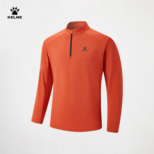 卡尔美生息跃动系列男士半开襟长袖T恤6619TX1009 商品图0