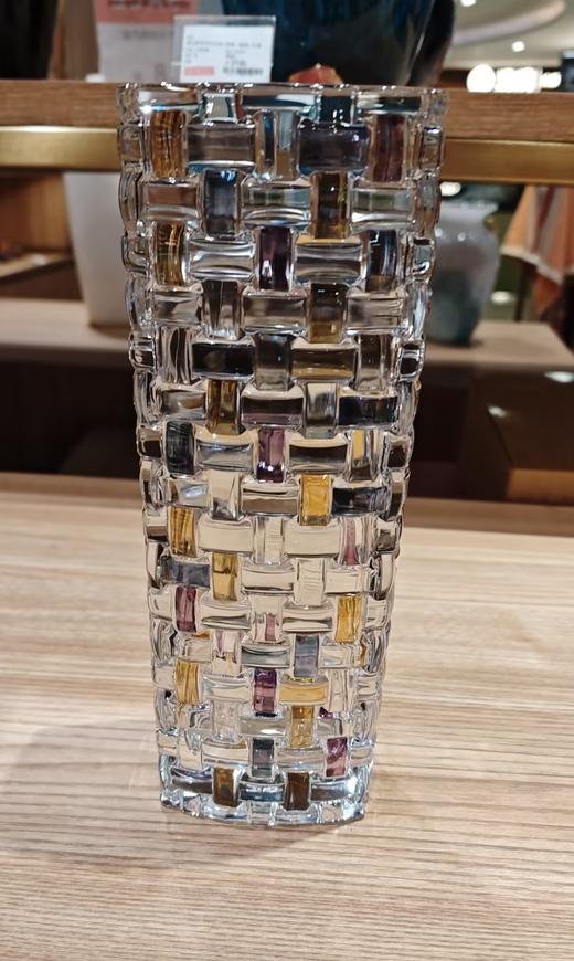 捷克进口BOHEMIA 波西米亚水晶玻璃花瓶轻奢高端北欧简约透明客厅花器摆件波萨诺瓦彩色花瓶20cm 商品图5